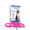 NNEDSZ Pink Calming Collars for Cats - Natural Anxiety Relief, Adjustable, 4 Pack