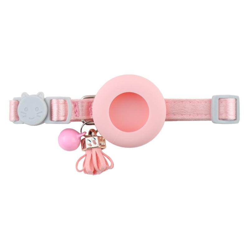 Silicone Holster Pet Collar With Gps Tracker And Bell