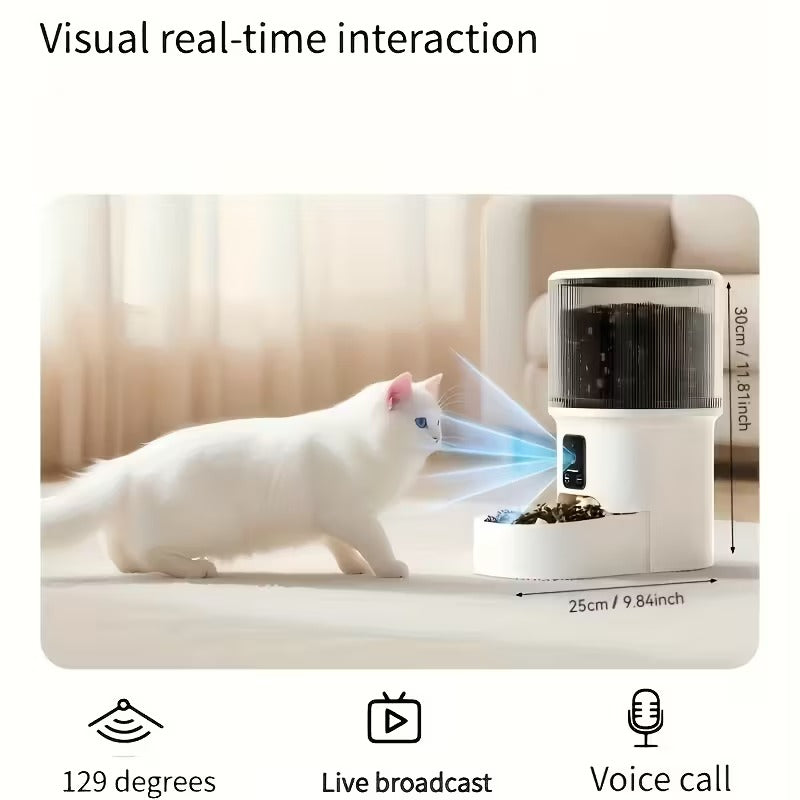 NNETM Automatic Pet Feeder with Camera and WiFi Control